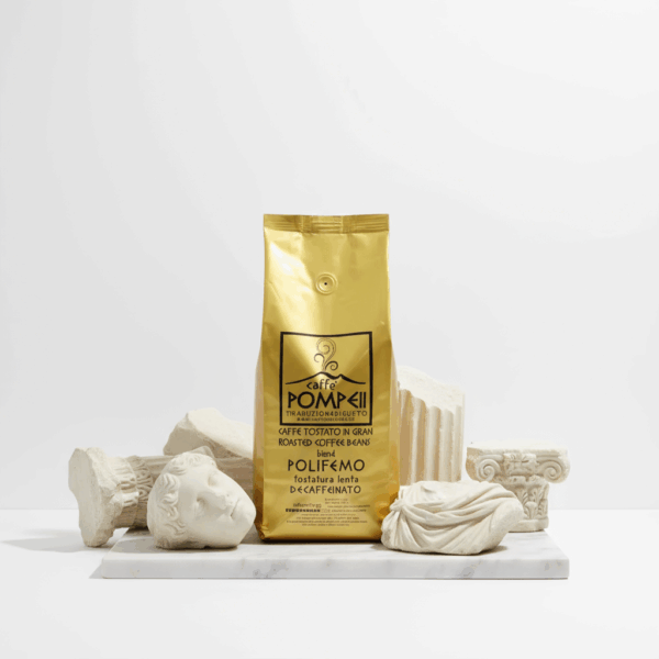 CAFÉ EN GRANO MEZCLA POLIFEMO 1 KG DESCAFEINADO NATURAL ITALIANO